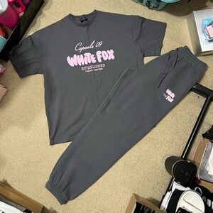 White Fox Boutique Capsule 9 T-Shirt & Sweatpants Set